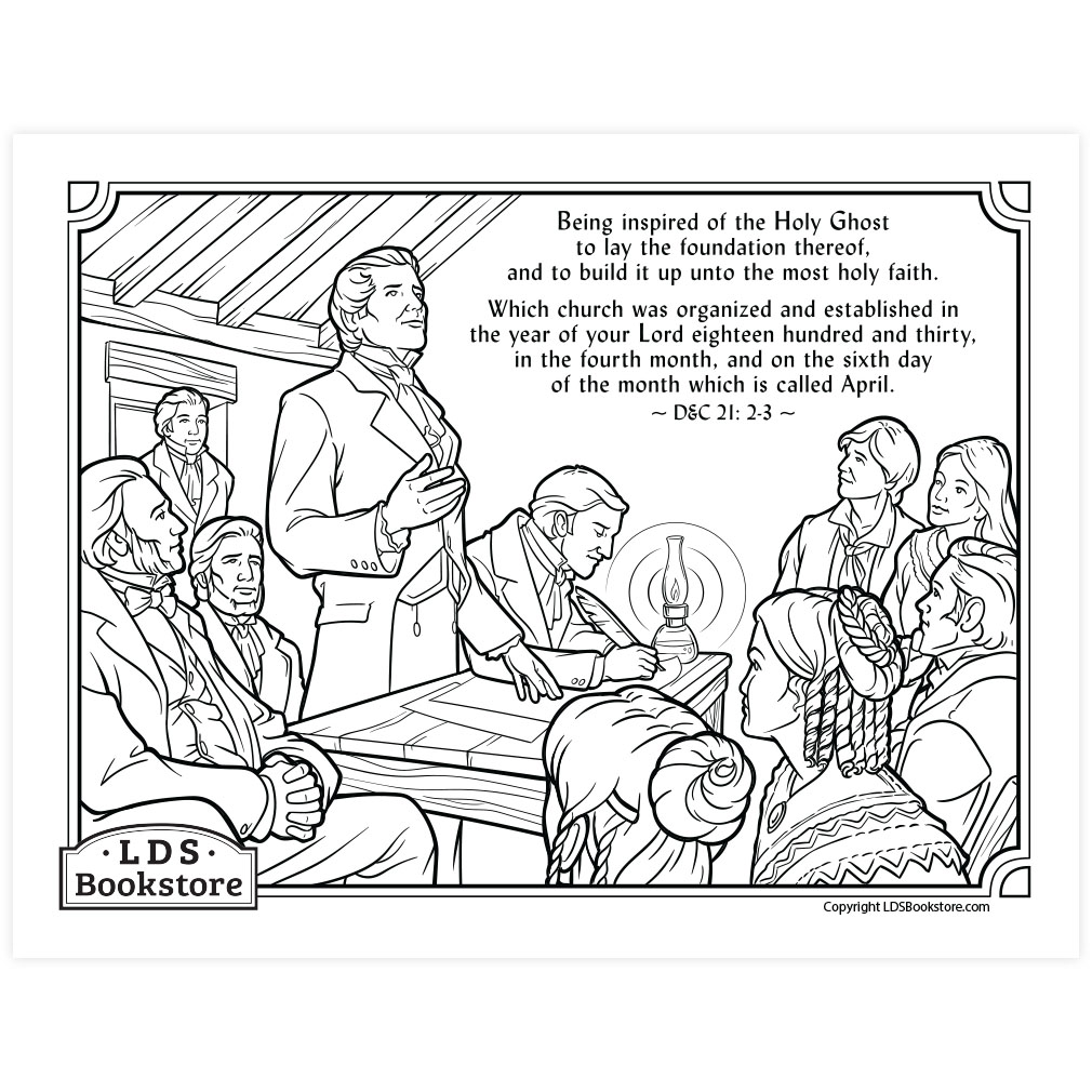 The organization of the church coloring page