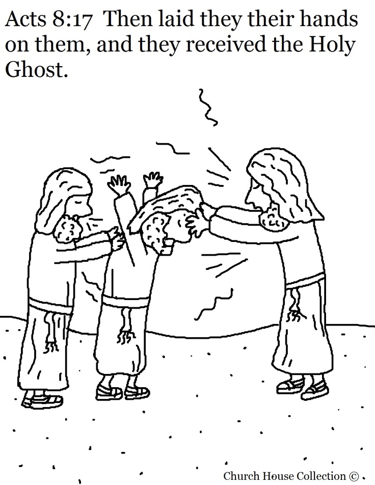 Experience the power holy ghost coloring page