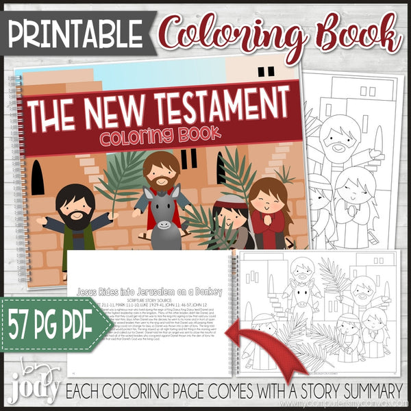 New testament scripture stories coloring book printable â my puter is my canvas bloom to balm