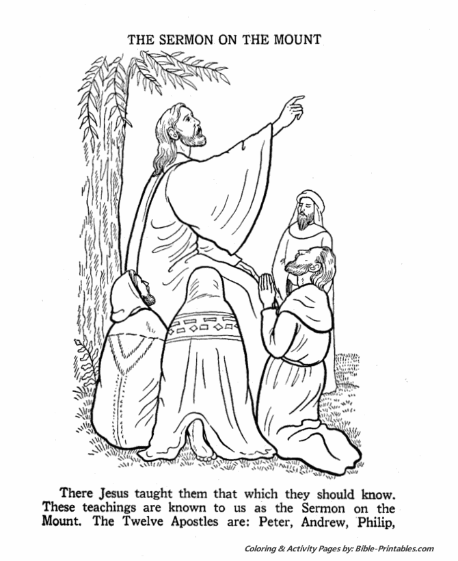 The apostles coloring pages