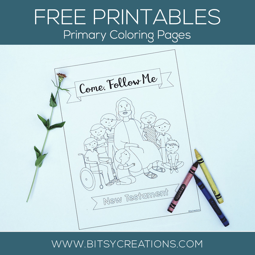 Lds primary coloring pages new testament