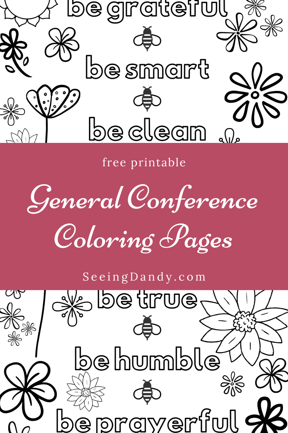 Printable general conference coloring pages for yw