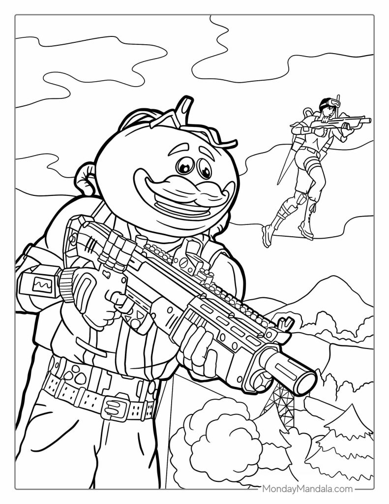 Fortnite coloring pages free pdf printables