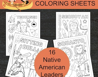 Native american heritage month coloring pages native american leaders heroes coloring sheets fun crazy coloring book pdf download now