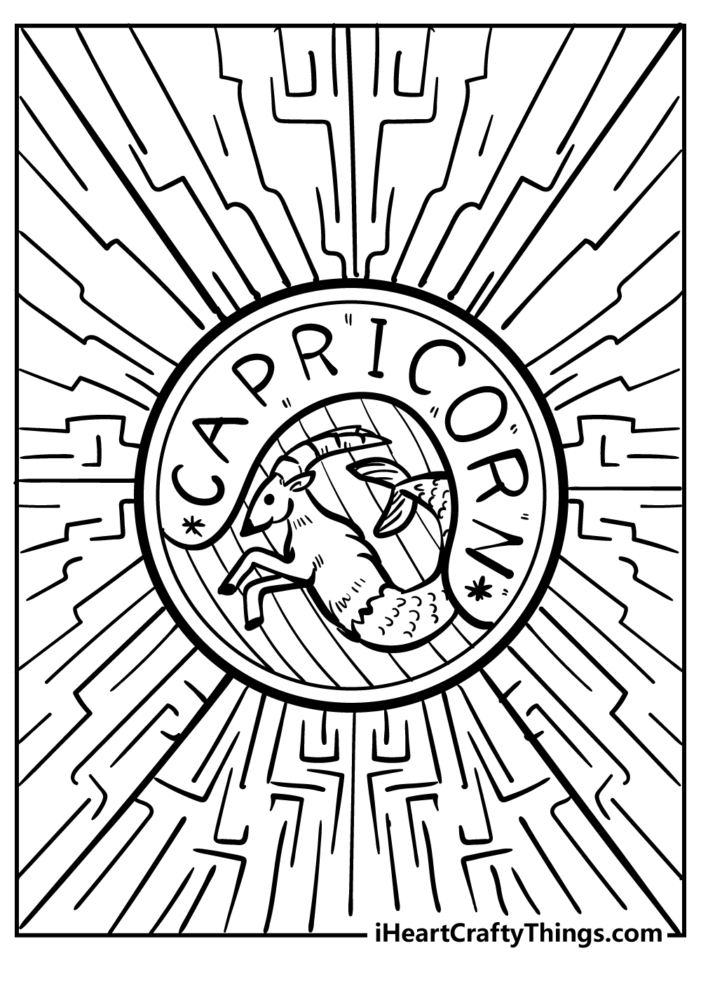 Zodiac sign coloring pages free printables