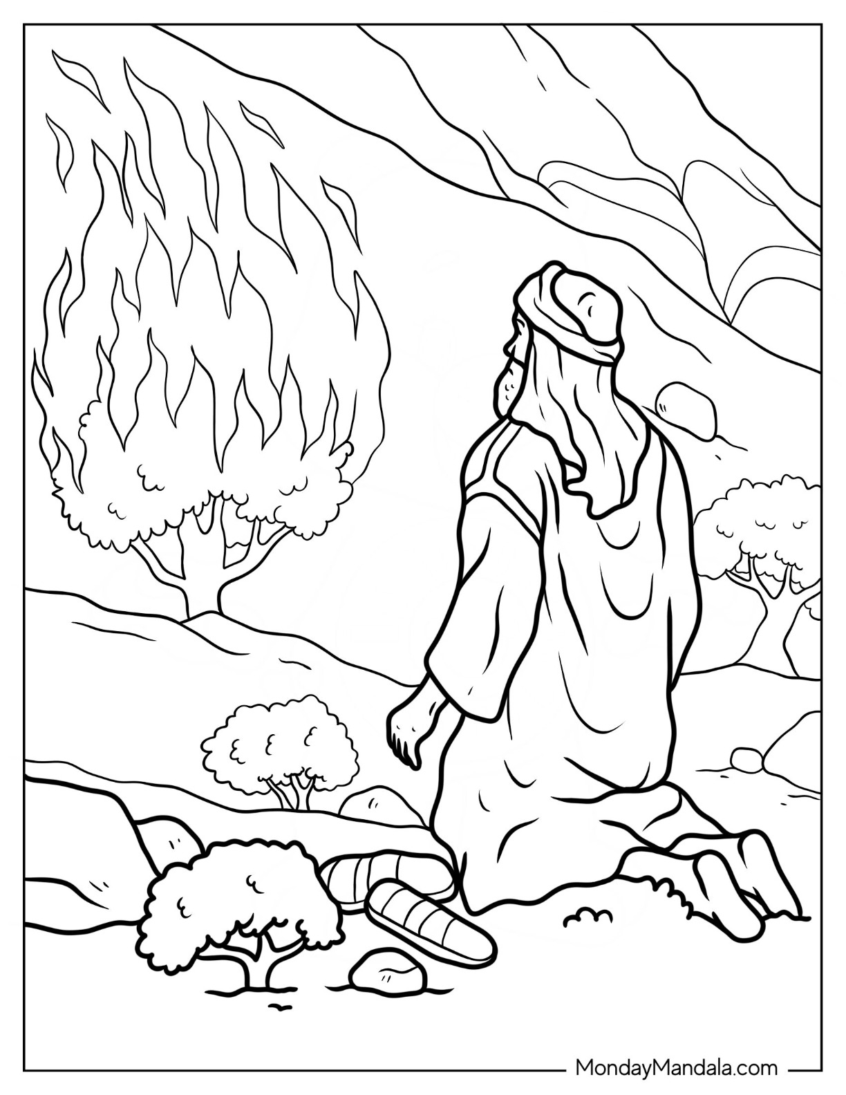 Moses coloring pages free pdf printables