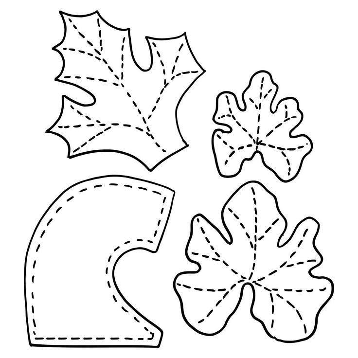 Pumpkin stem and leaf pattern leaf template printable leaf template fall leaf template