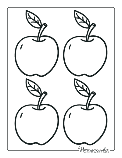 Free printable apple templates for fall crafts