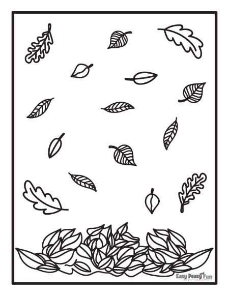 Printable leaf coloring pages â sheets