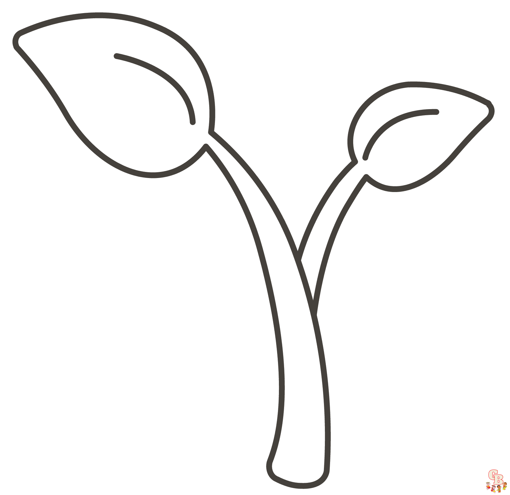 Printable seedling coloring pages free for kids and adults