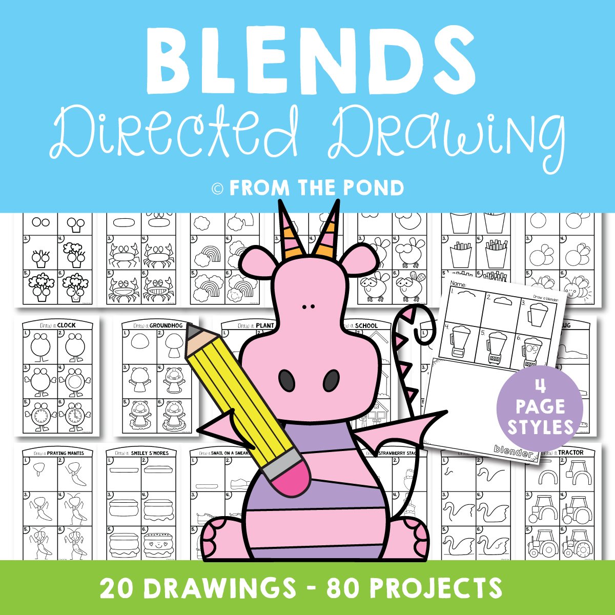 Directed drawing resources for kids â from the pond