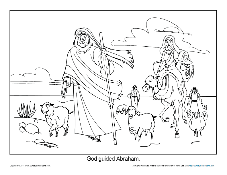 Abraham coloring page printable