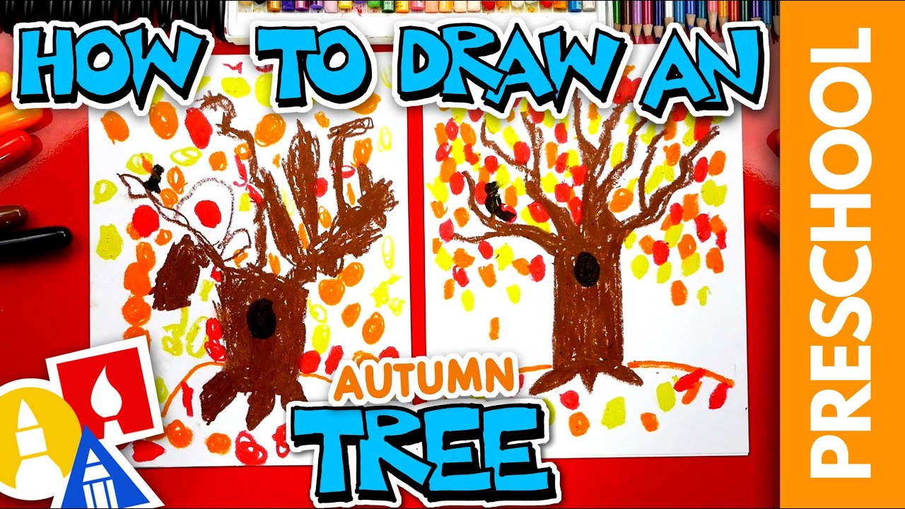 How to draw a fall tree
