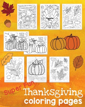 Thanksgiving coloring pages fall leaves pumpkin turkey by art is basic