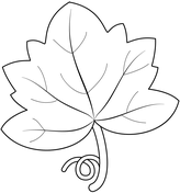Leaves coloring pages free printable pictures