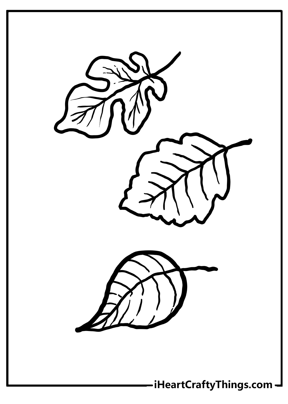 Fall leaves coloring pages free printables