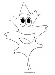 Cartoon leaf coloring page leaf coloring page cartoon leaf kids art class