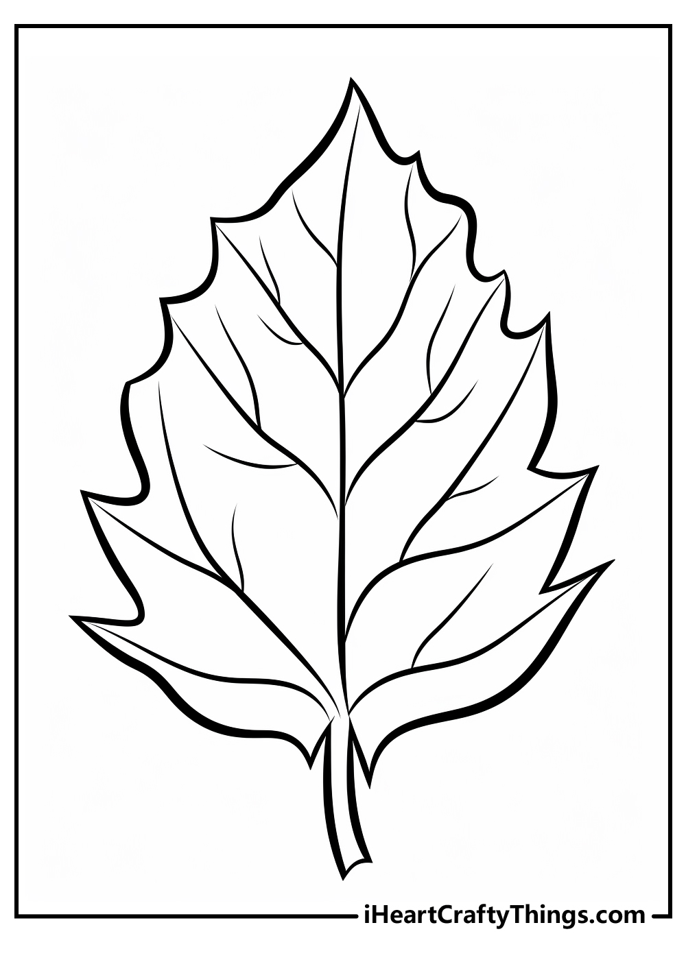 Leaf coloring pages free printables