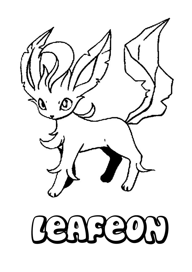 Leafeon coloring pages