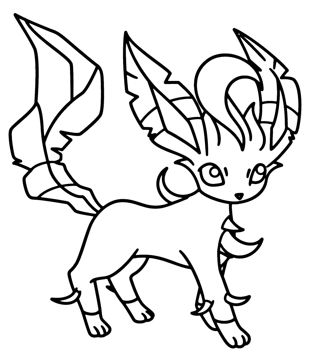 Leafeon coloring pages printable for free download