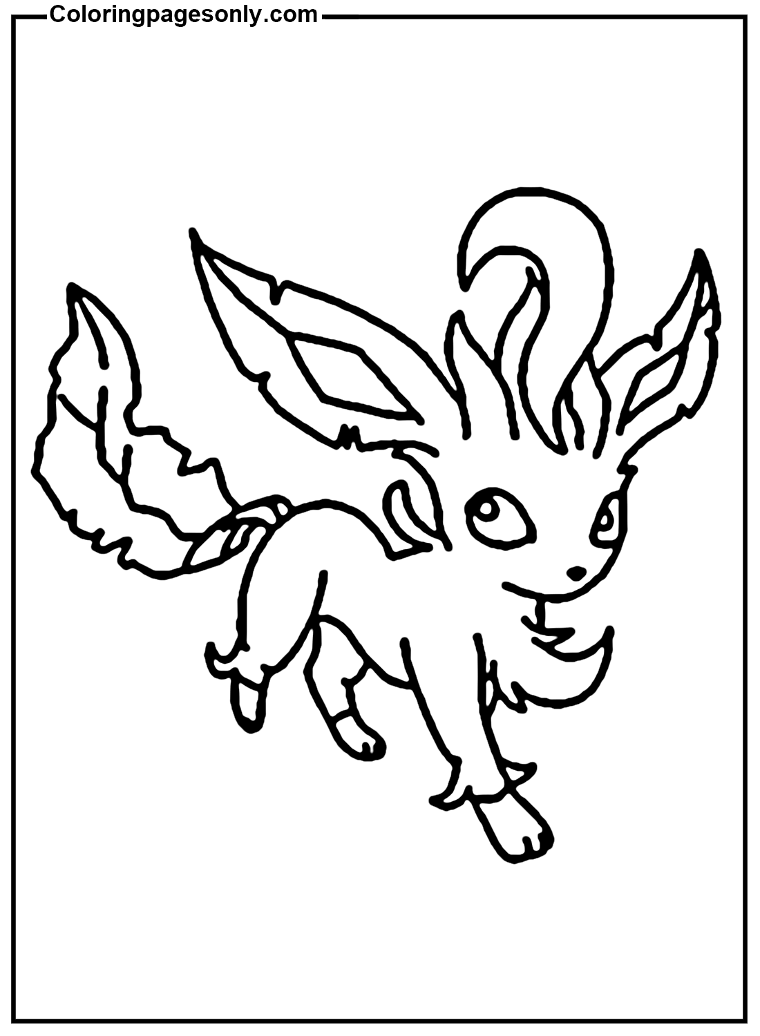 Leafeon coloring pages