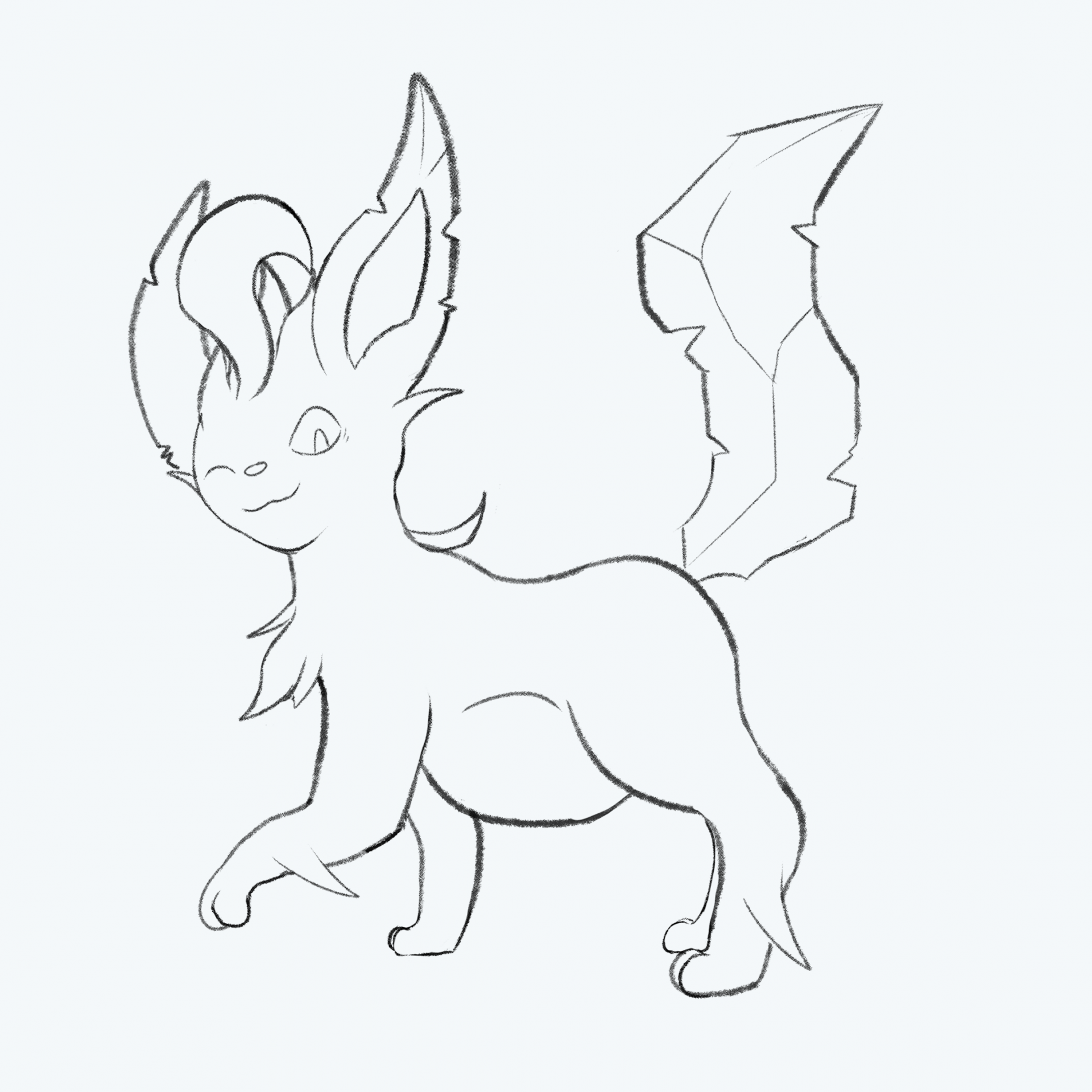 Leafeon vore wip by zephmin