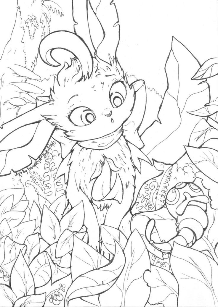 Leafeon line art crazyiclady mission by karookachoo on deviantart pokemon coloring pages cartoon coloring pages coloring pages