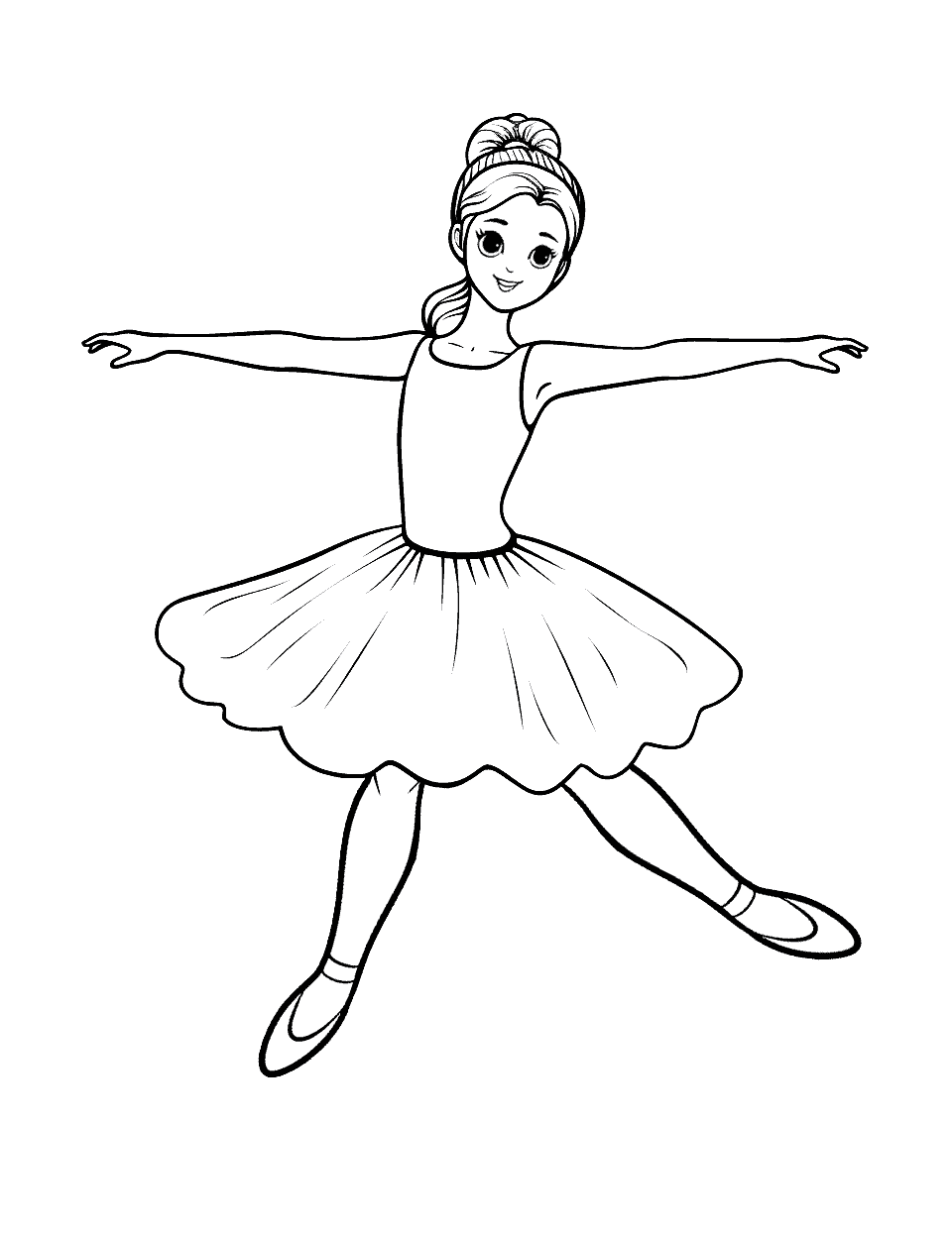 Ballerina coloring pages free printable sheets