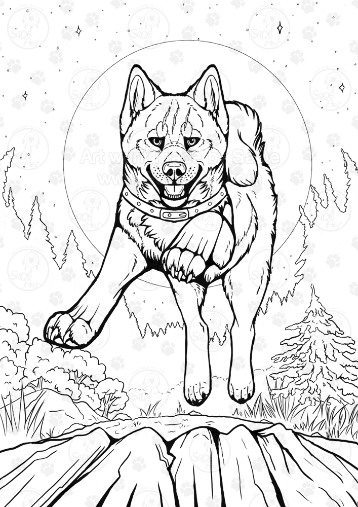 Ginga coloring book gins leap by saqe on