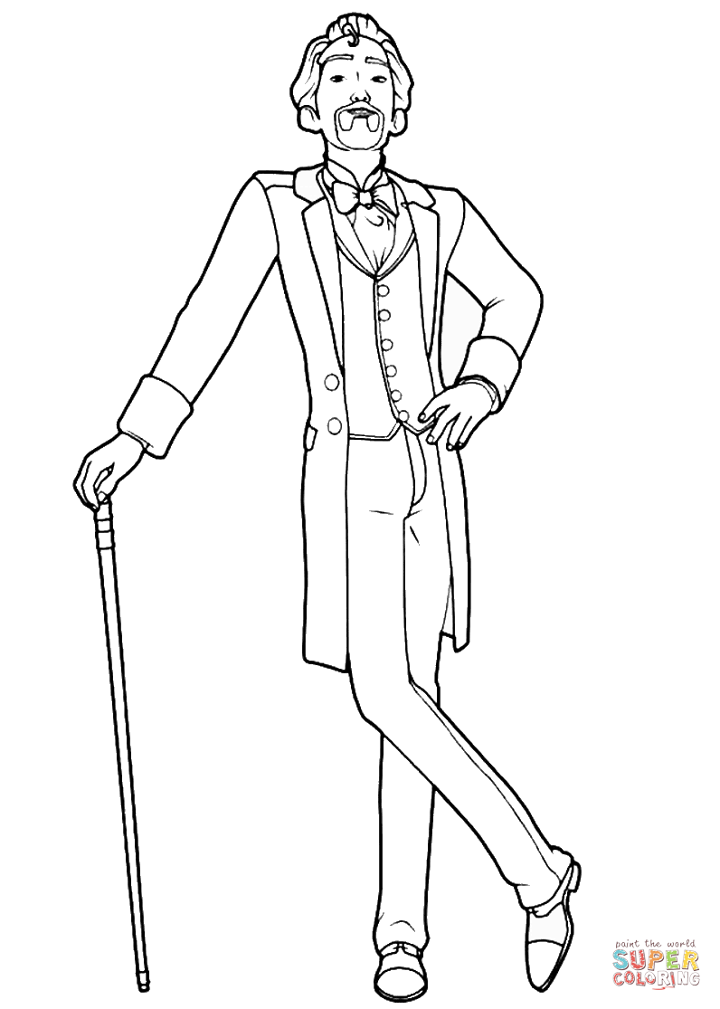 Louis mãrante from leap coloring page free printable coloring pages