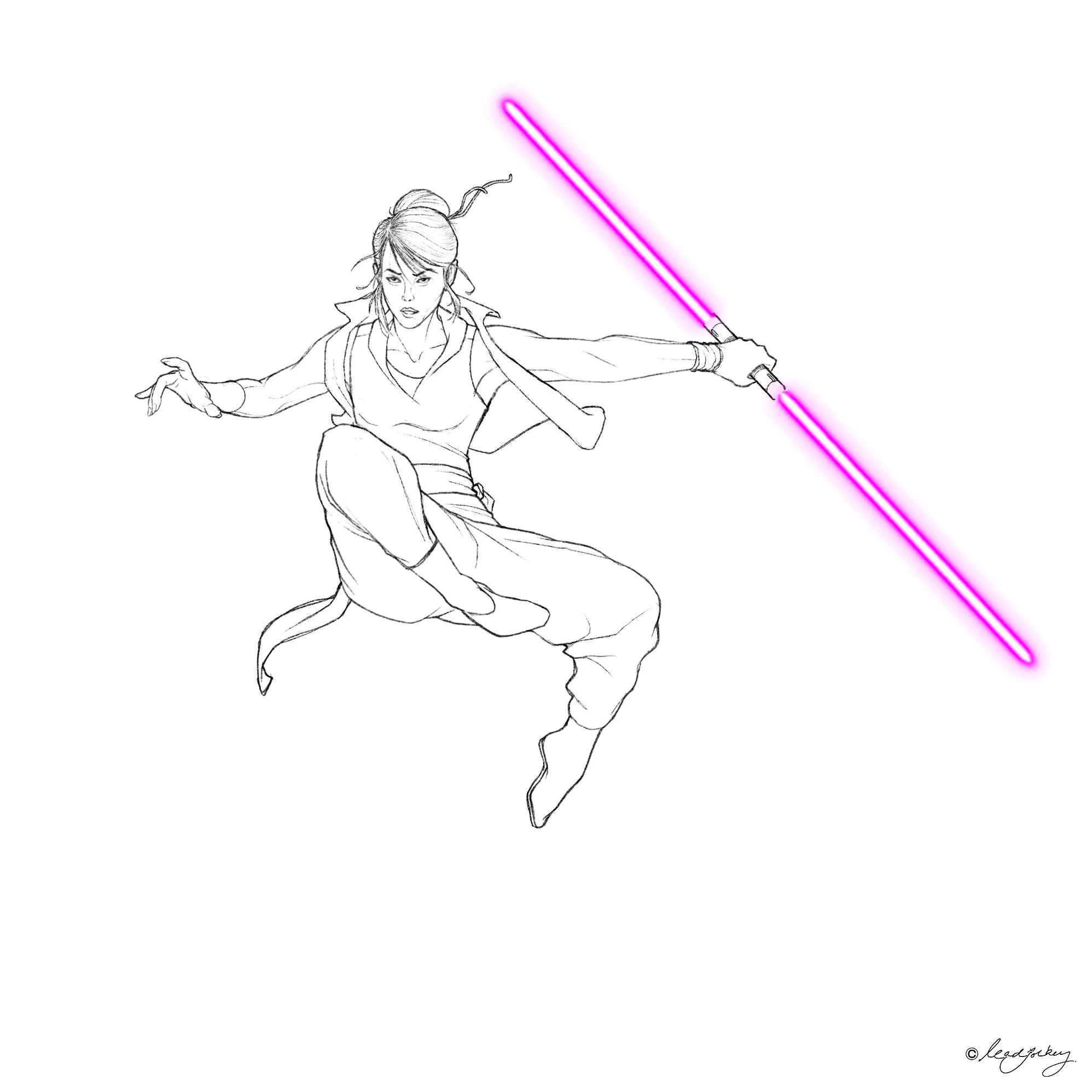 The leap drawing by me bonus star wars version on slide rdungeonsanddragons