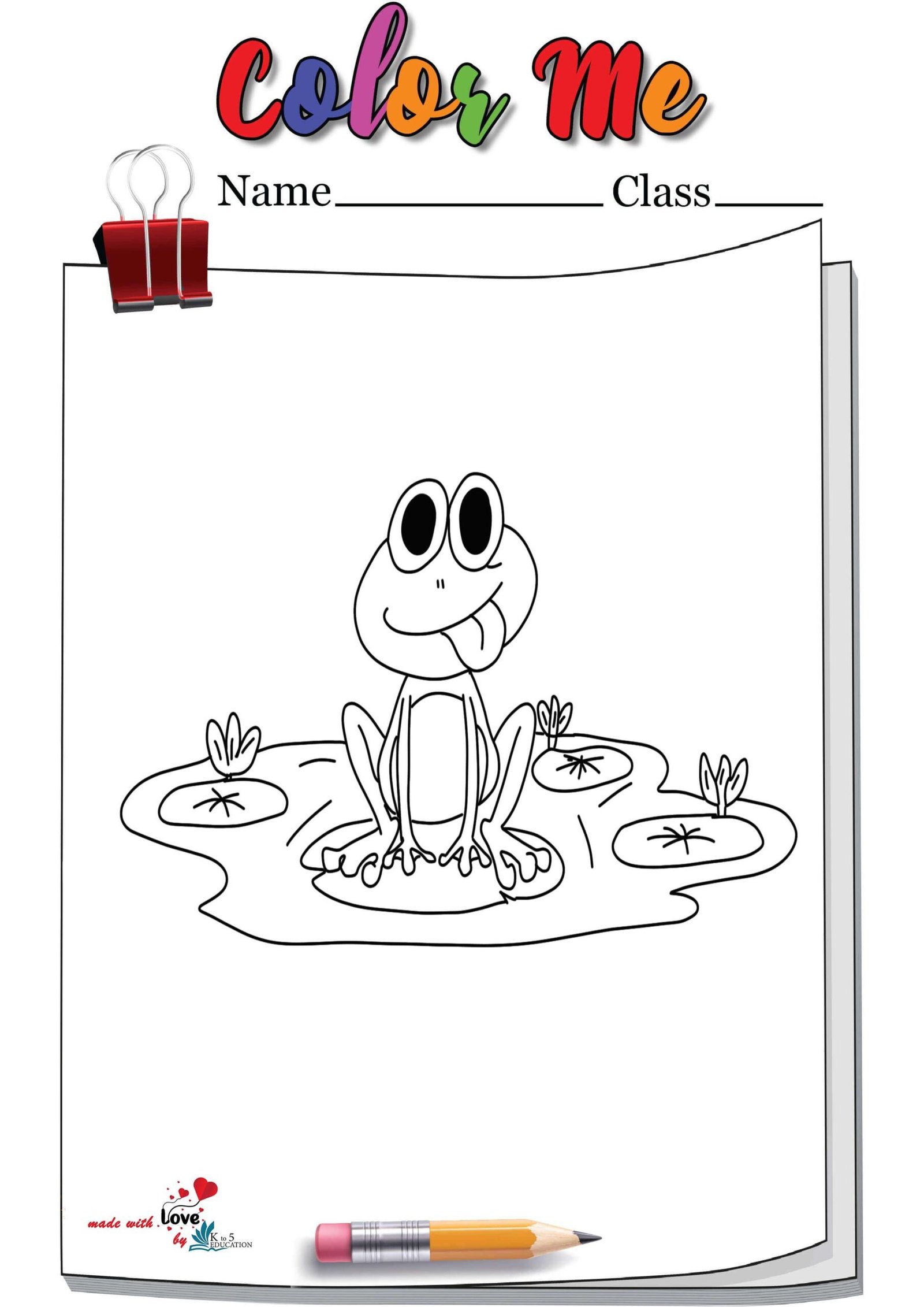 Leap frog coloring page free download