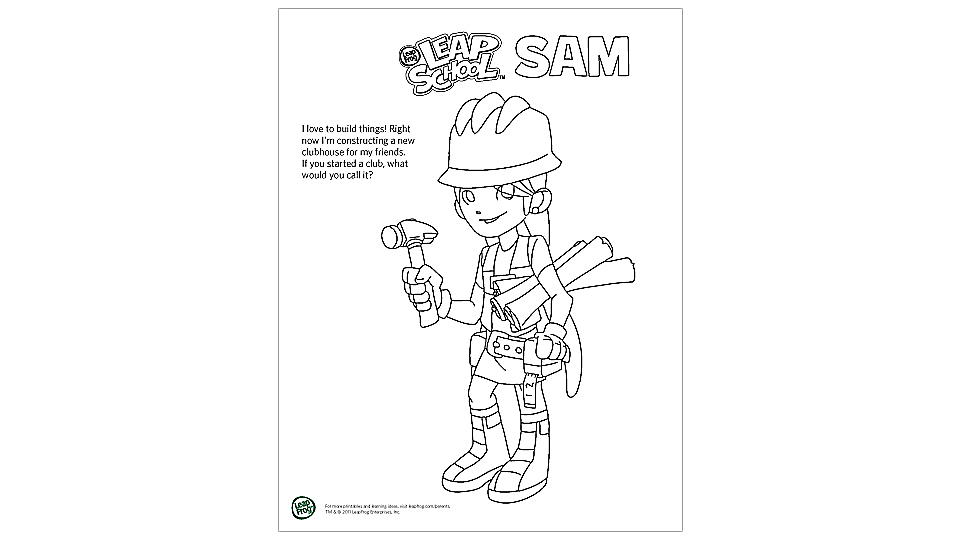 Leapschool coloring pages s