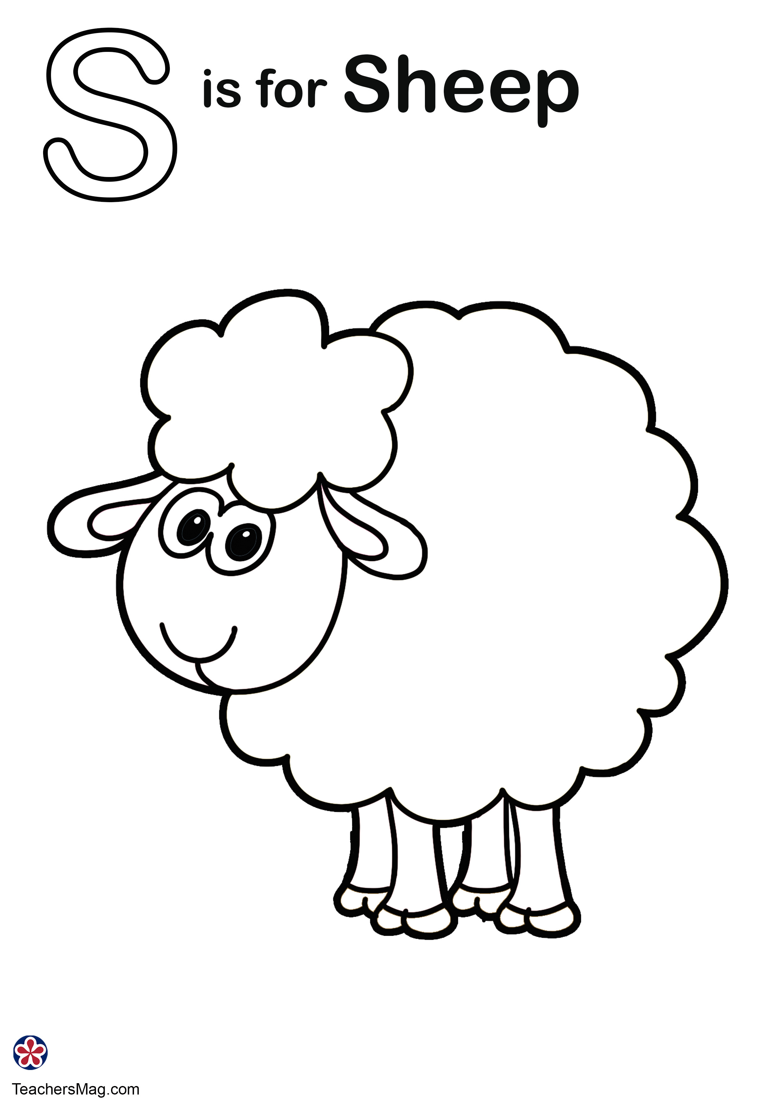 Letter s coloring pages