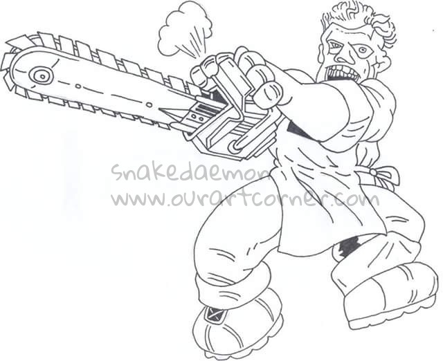 Drawing leatherface old drawing by snakedaemon