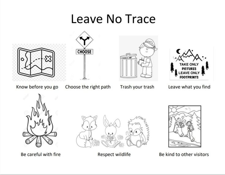 Leave no trace coloring page girl scout badges american heritage girls girl scout troop