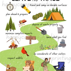 Leave no trace printable