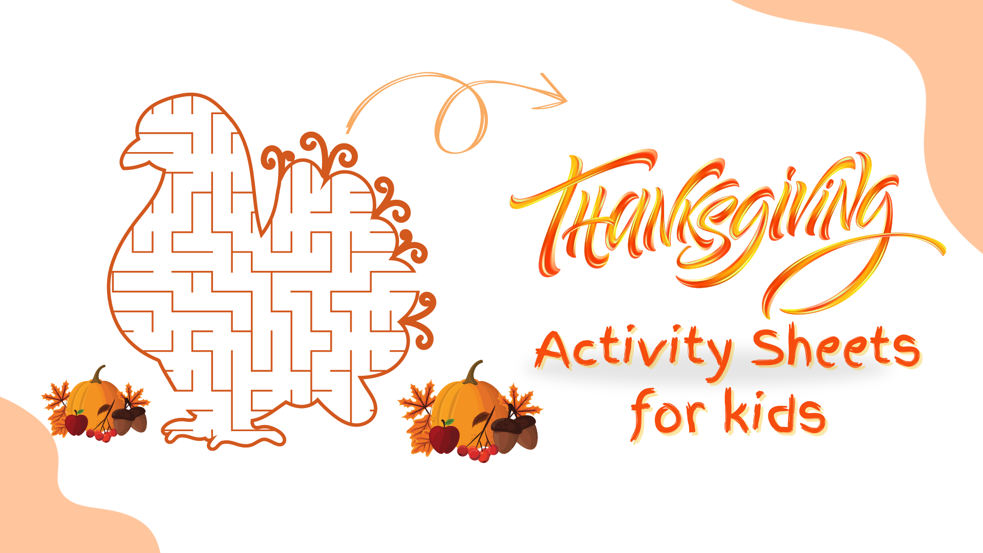 Thanksgiving printables and activity pages for kids