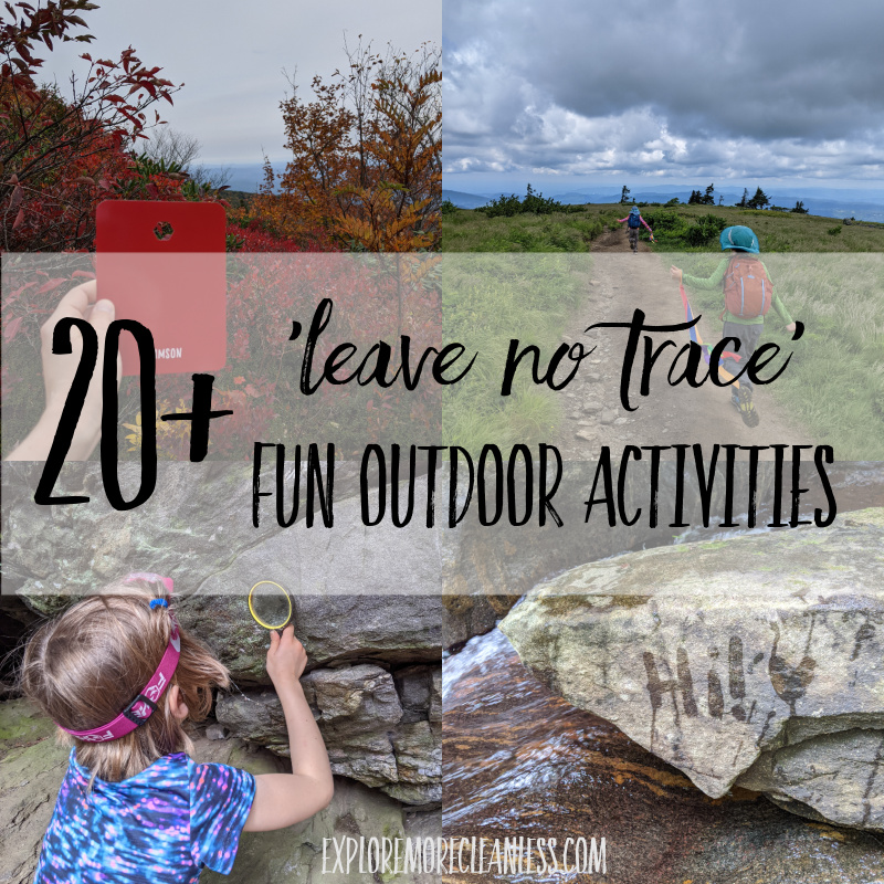 Leave no trace activities for kids