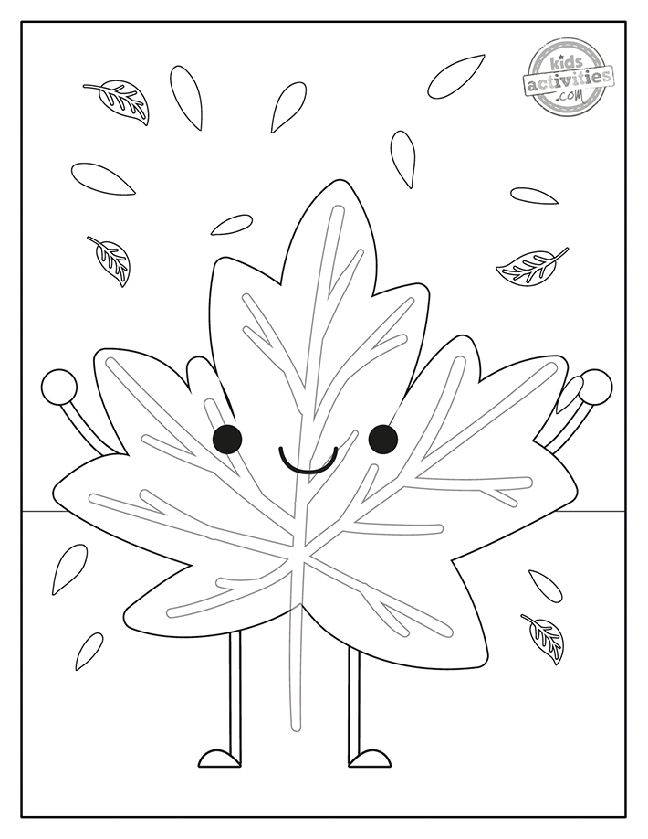 The best free autumn leaf coloring pages for fall coloring fun kids activities blog