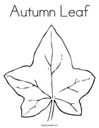 Leaf coloring pages