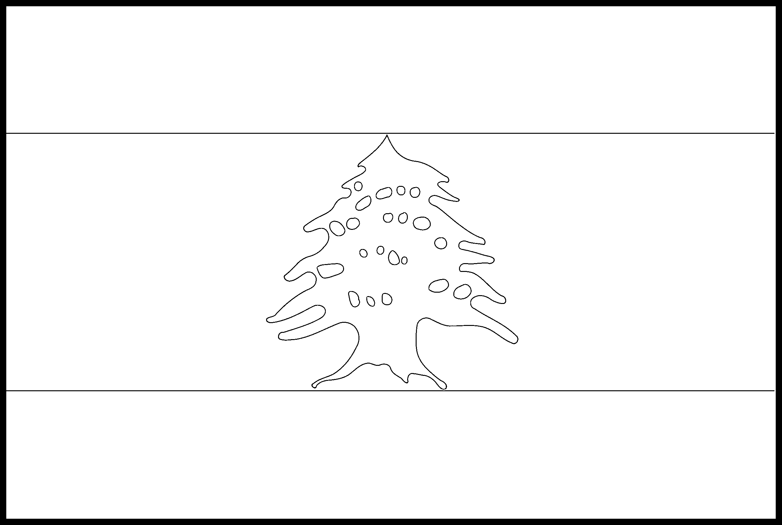 Lebanon flag colouring page â flags web