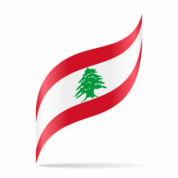 Lebanese flag crest royalty free stock svg vector and clip art