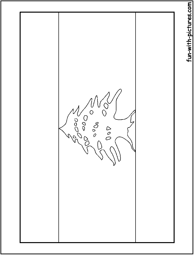 Lebanon flag coloring page