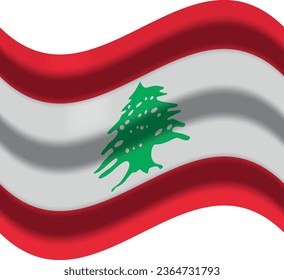 Lebanese flag painted on christmas xmas stock illustration