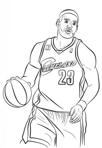 Lebron james coloring page free printable coloring pages