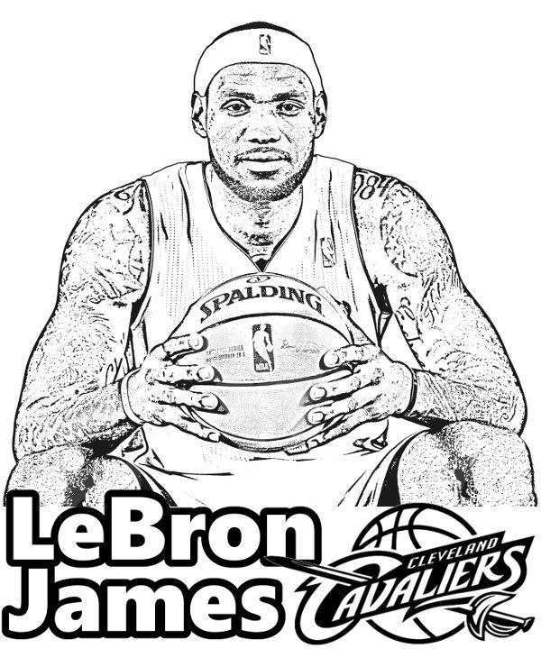 Lebron james coloring page sports coloring pages lebron james coloring pages