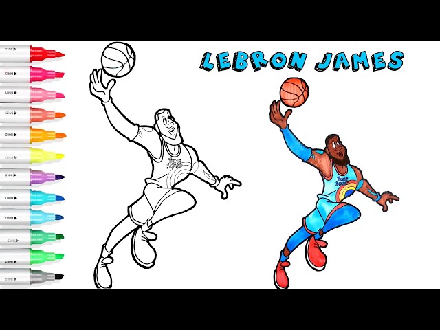 How to draw lebron jaes fro space ja ð tinge art tv