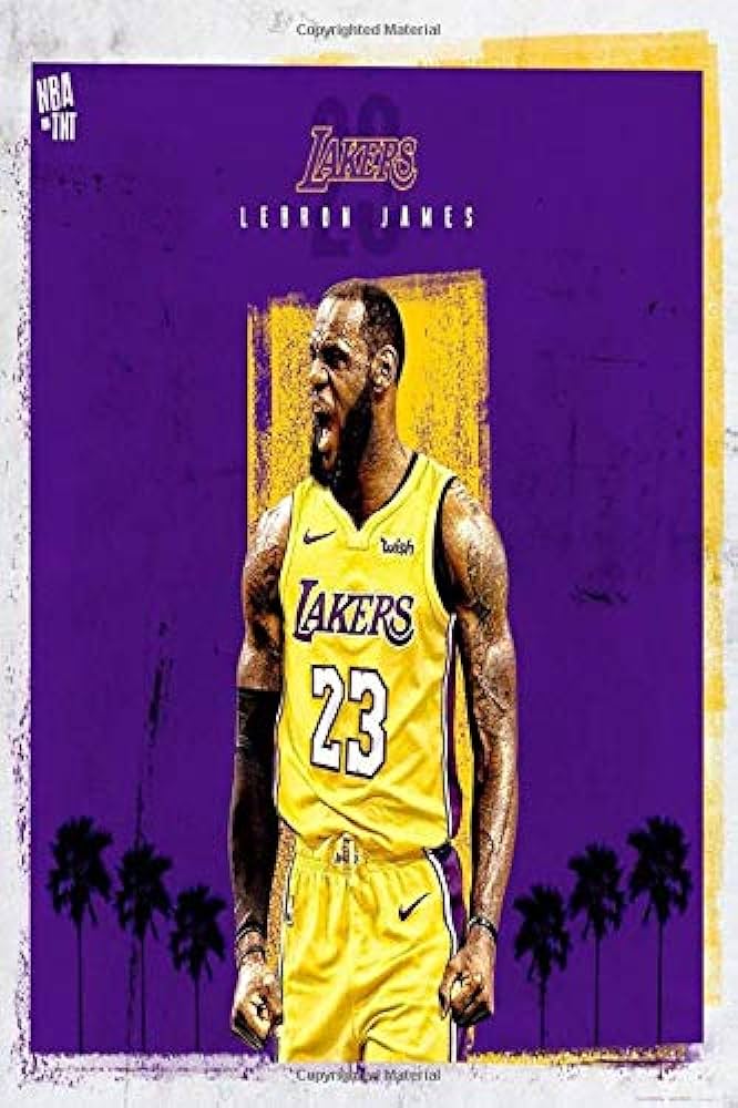 Notebook lebron james lakers nba drawing nba basketbal notebook for nba fans lakers fans and lebon james fans size x pages blank pages white color paper matte finish