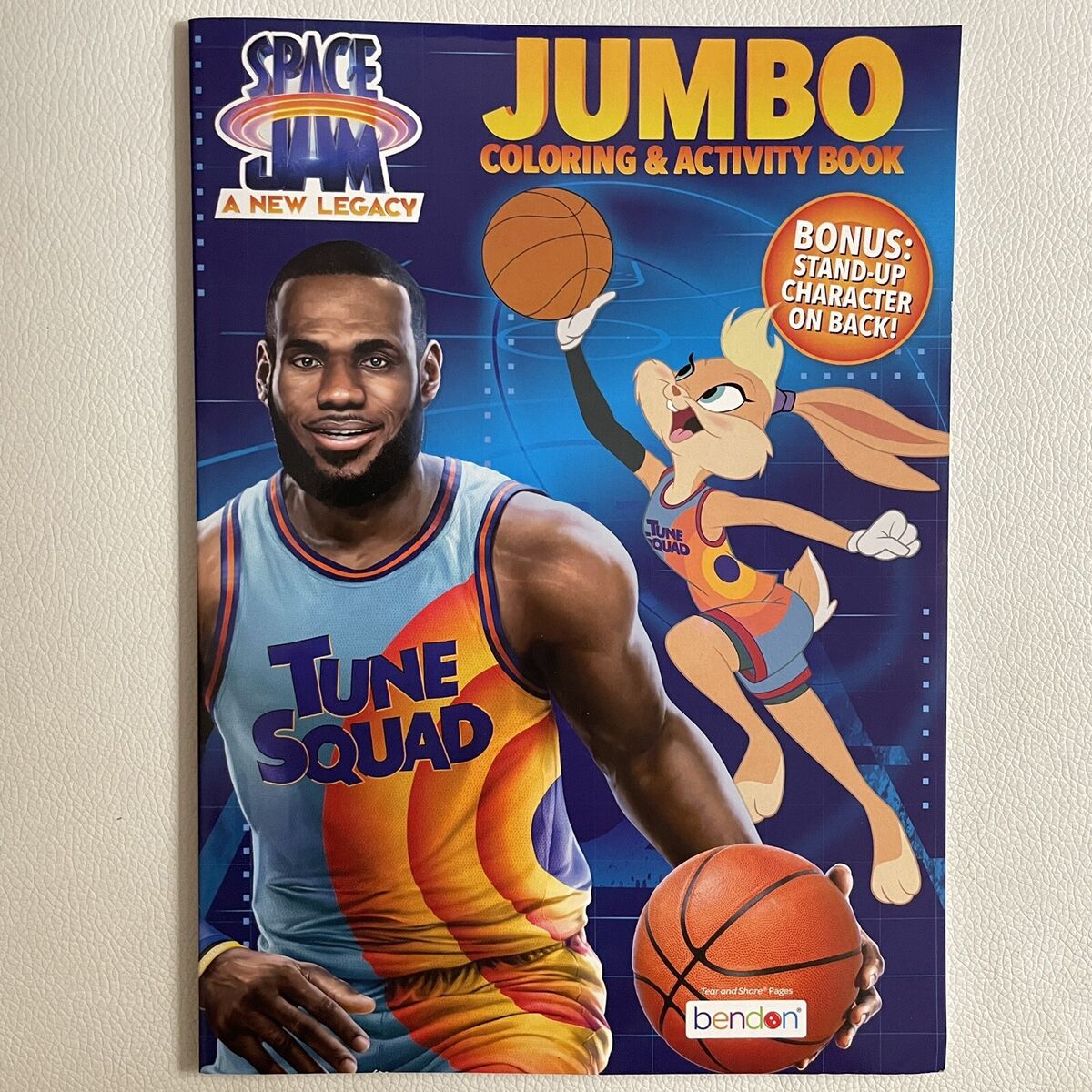 Space jam jumbo coloring book lebron james bugs bunny looney tunes brand new